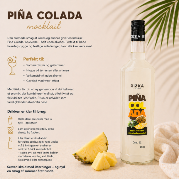 Riska Pi�a Colada - Premix &amp; base (alkoholfri)