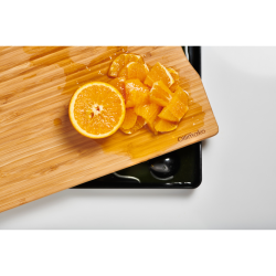 Bambus skrebrt med opsamlingsfad - sort