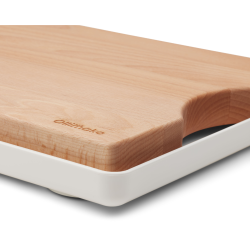 Bg skrebrt med opsamlingsfad - hvid