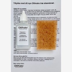 Egetr skrebrt med opsamlingsfad - sort